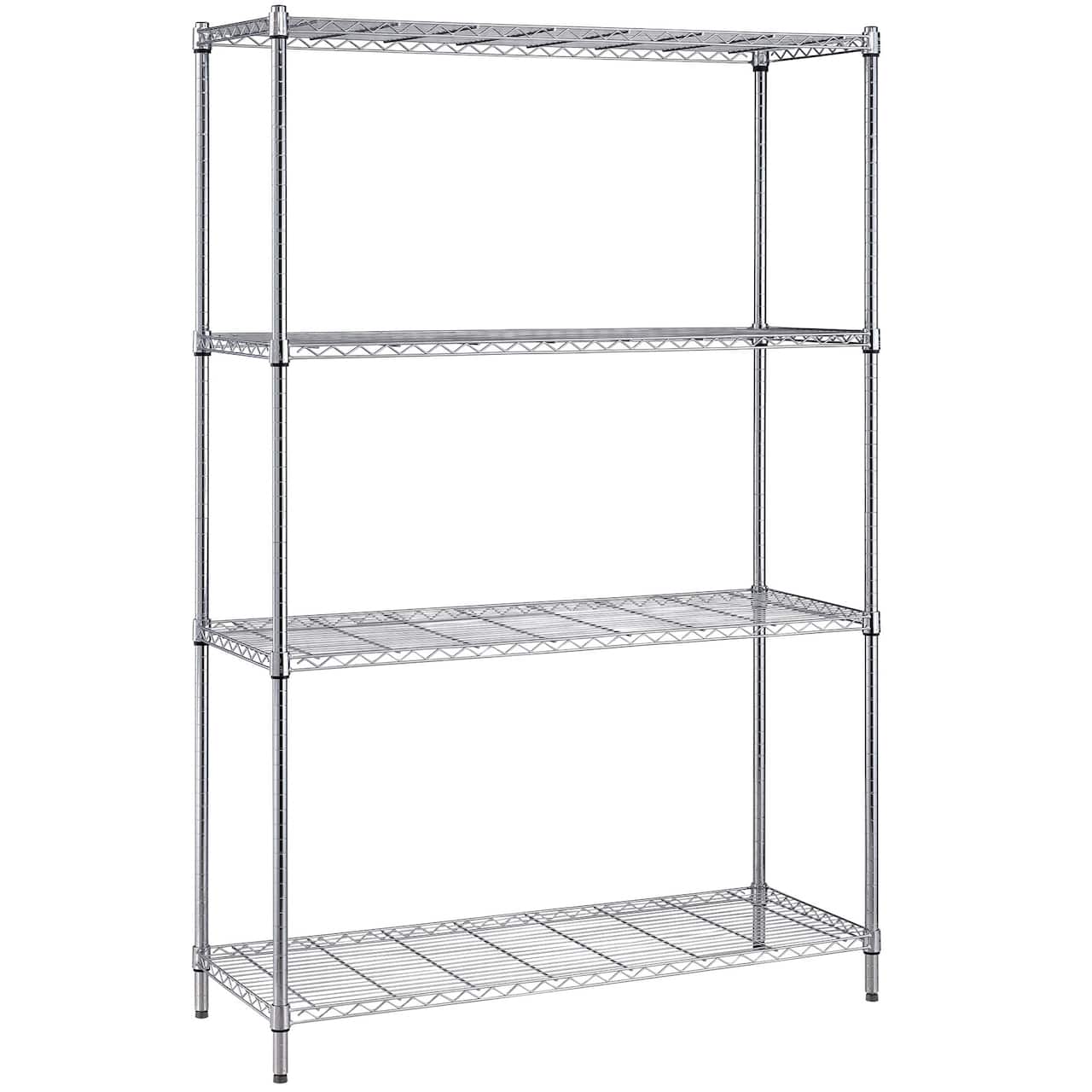 Quantum Storage Systems® 24" x 72" Chrome 4-Shelf Wire Shelving Unit